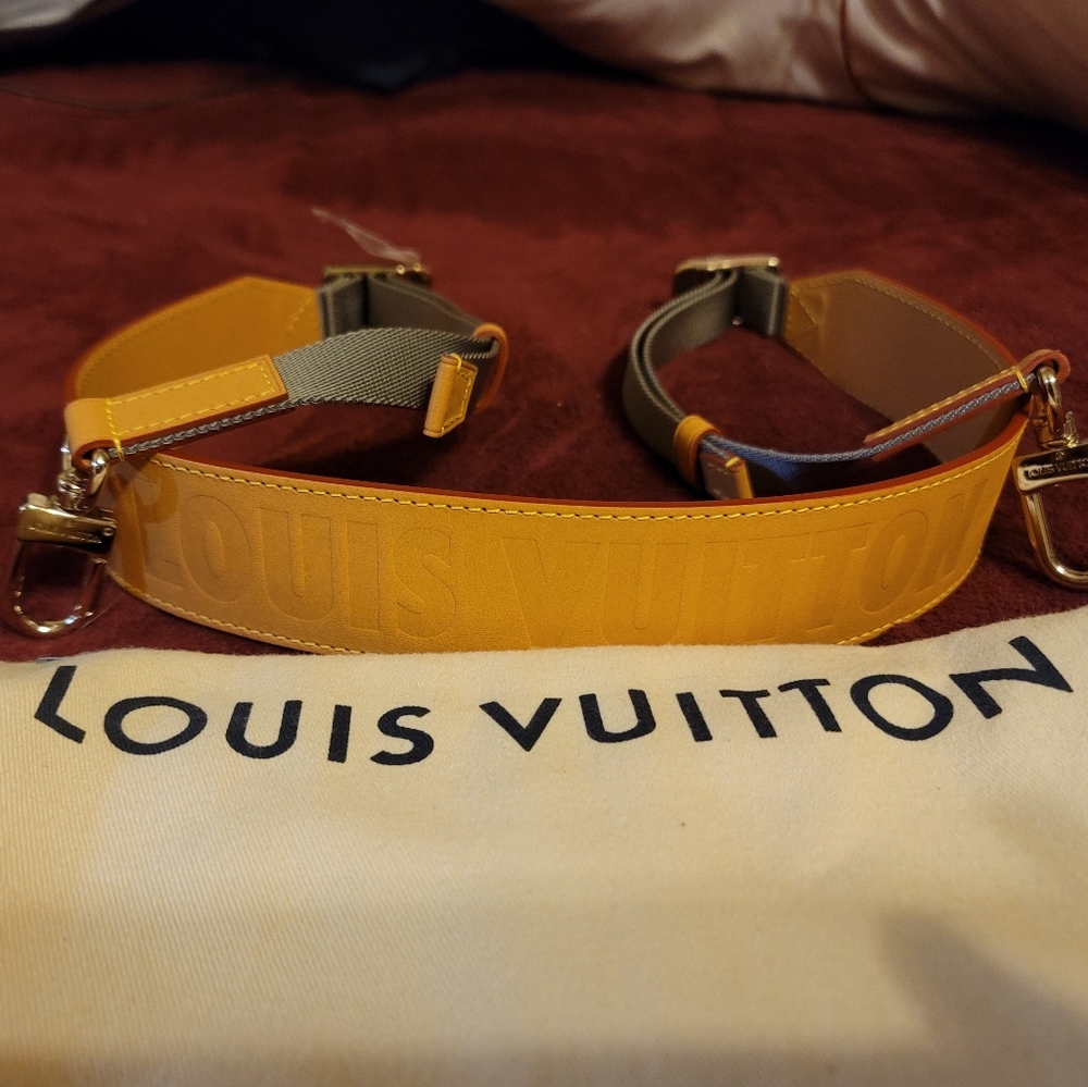 Rare Louis Vuitton titanium keepall strap